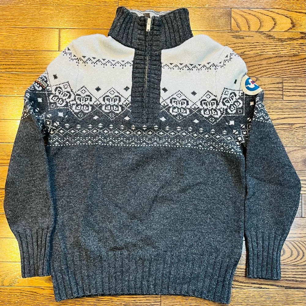 Napapijri Geographic Nordic Fair Isle Half-Zip Sweater.